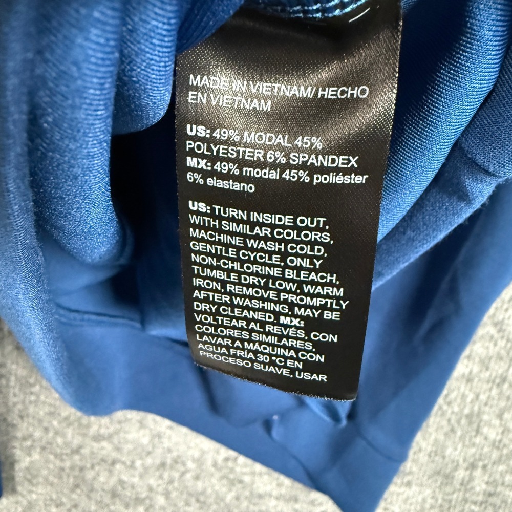 Chico's Womens 4 US XXL Hoodie Pants Set Blue Pullover Vacation Casual Stretch - Picture 9 of 16